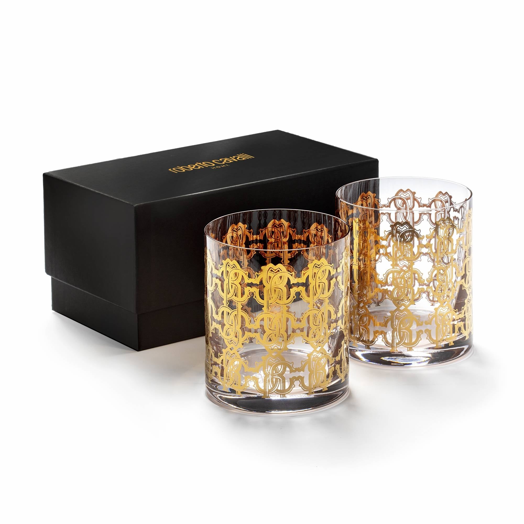 ROBERTO CAVALLI - BICCHIERE DOUBLE OLD FASHION / DOUBLE OLD FASHION GLASS - SET 2 PZ